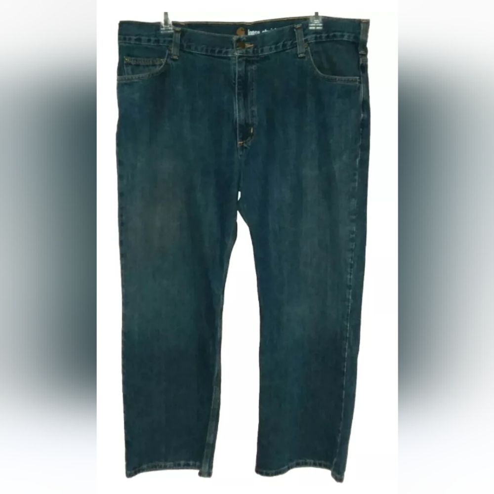 Carhartt Mens Loose Fit Straight Leg Blue Jeans 40x30